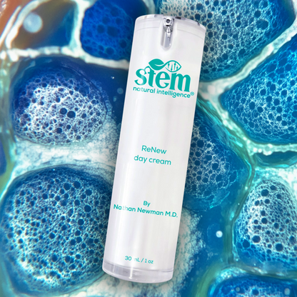 ReNew day cream with stem cell image background