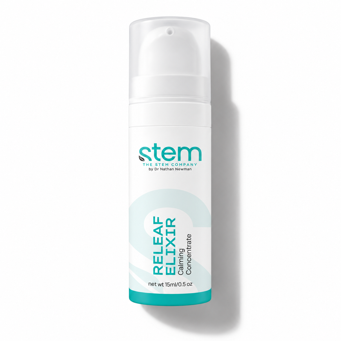 The Stem Company Releaf Elixir 15ml bottle on a white background