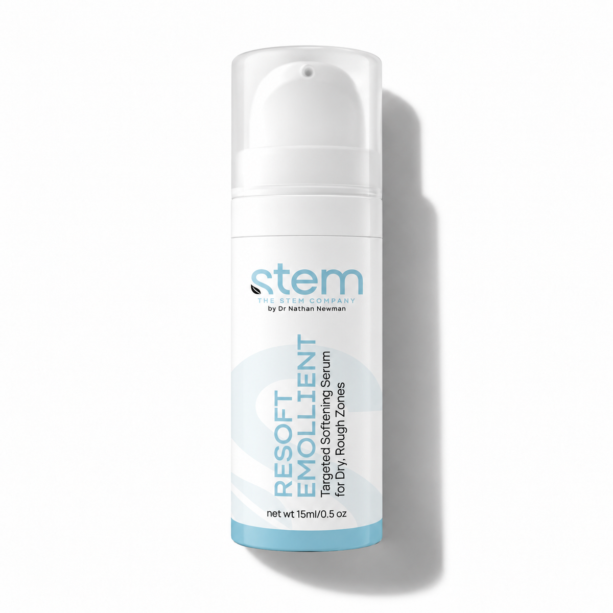 The Stem Company Resoft Emollient 15ml bottle on a white background